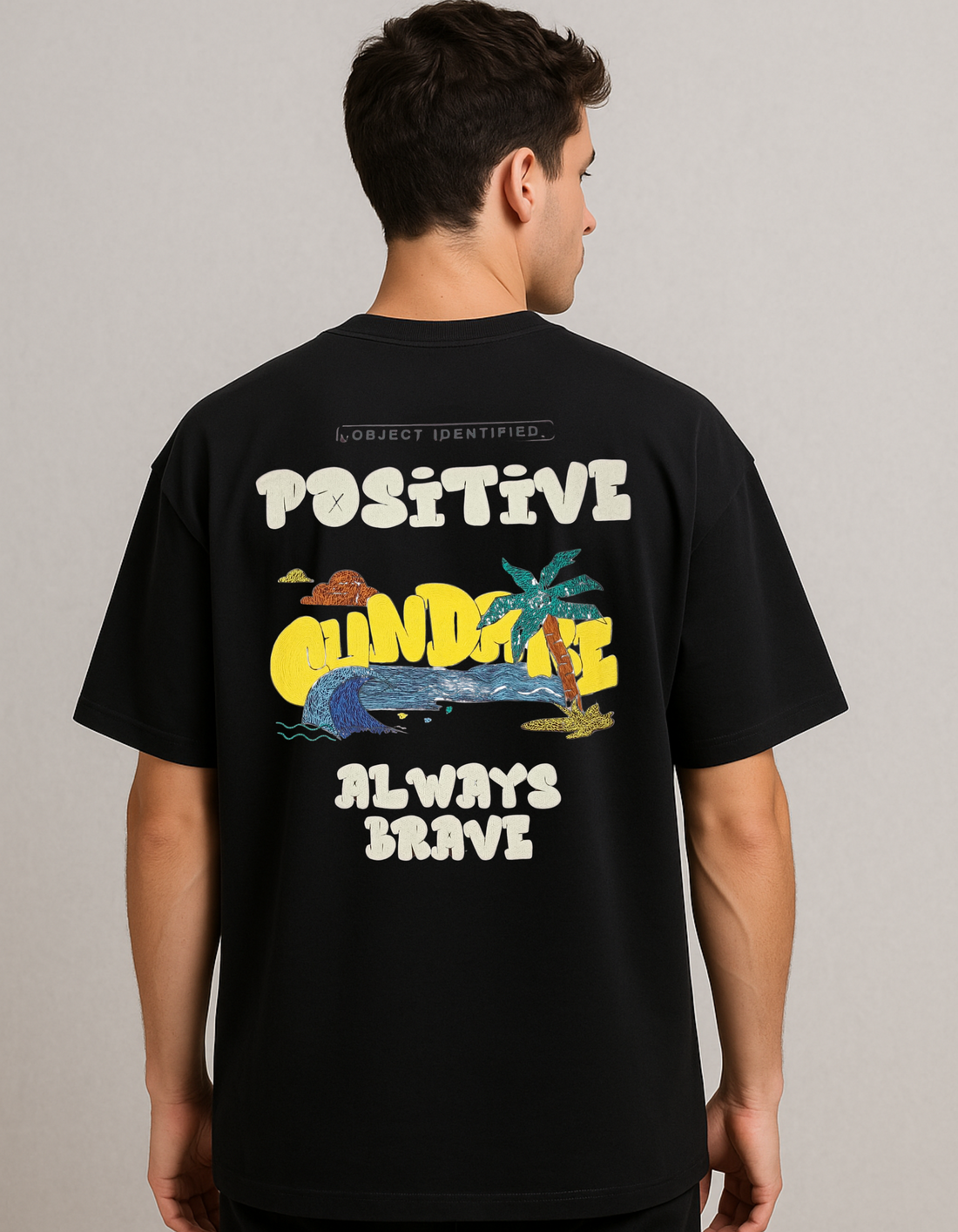 OVERSIZED GRAPHIC TEE – “POSITIVE STREET CULTURE”