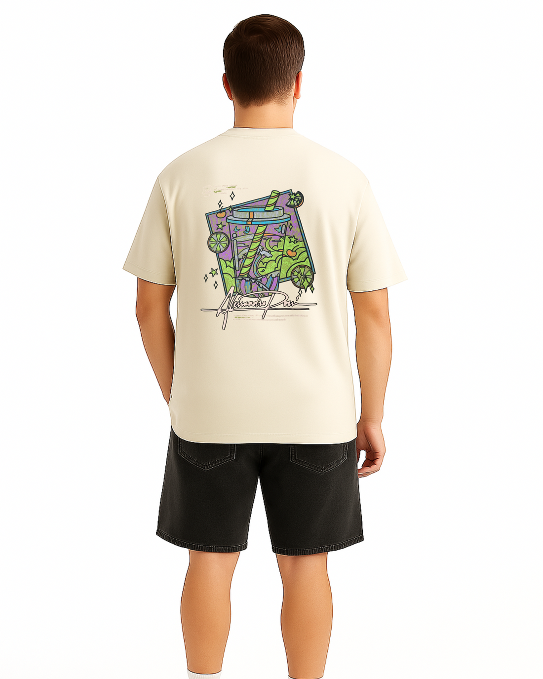 Nature Culture '25 Oversized Graphic Tee – Smoothie Edition