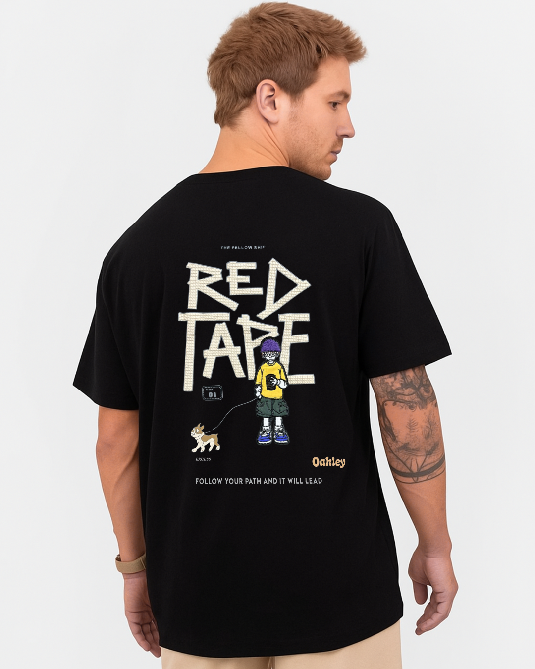 Oversized Graphic Tee – RED TAPE Series
