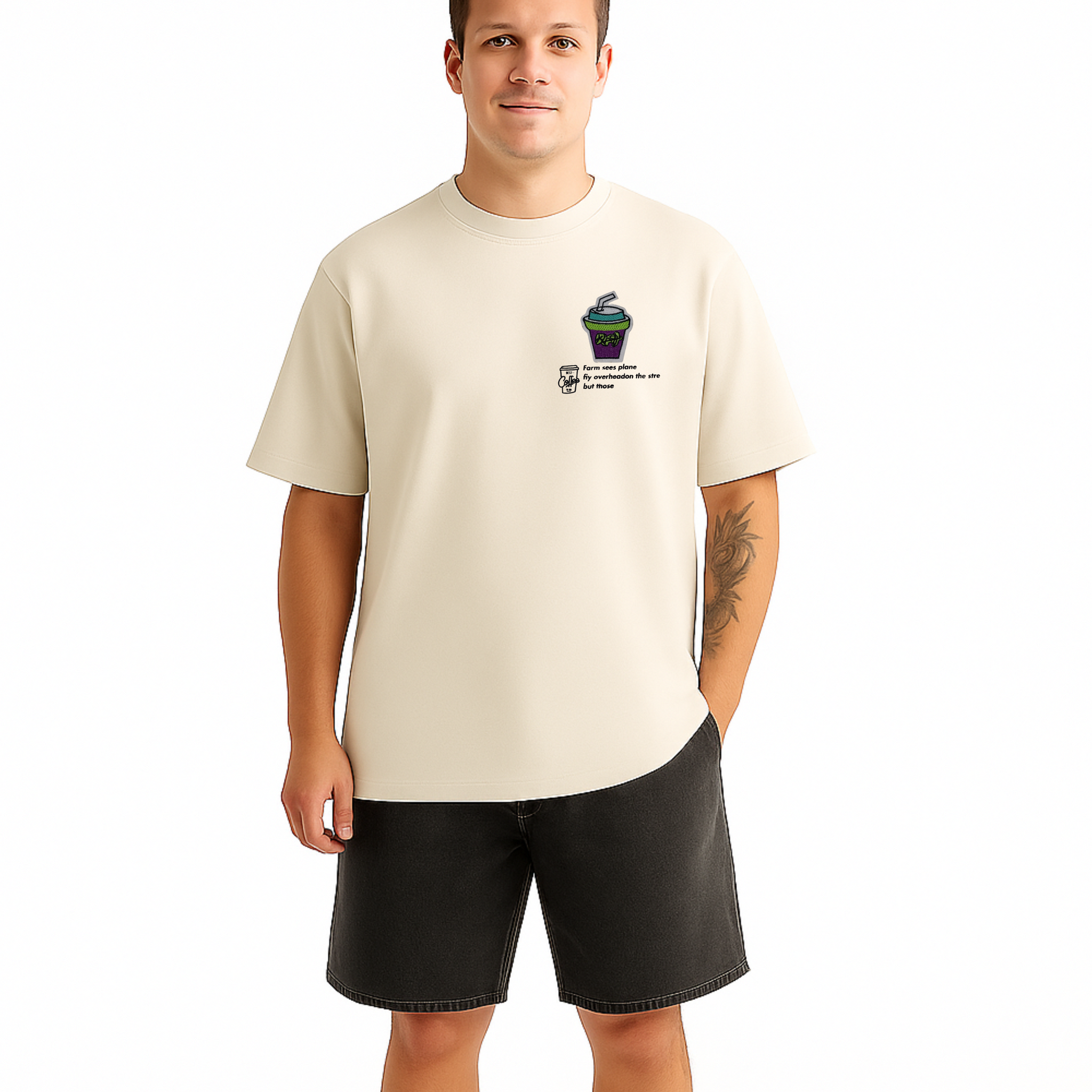 Nature Culture '25 Oversized Graphic Tee – Smoothie Edition
